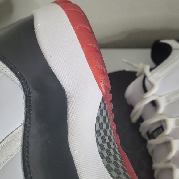 Jordan 11 Retro Low size 11 athletic shoe sneaker lace Concord Bred AV2187-160 - Picture 11 of 16